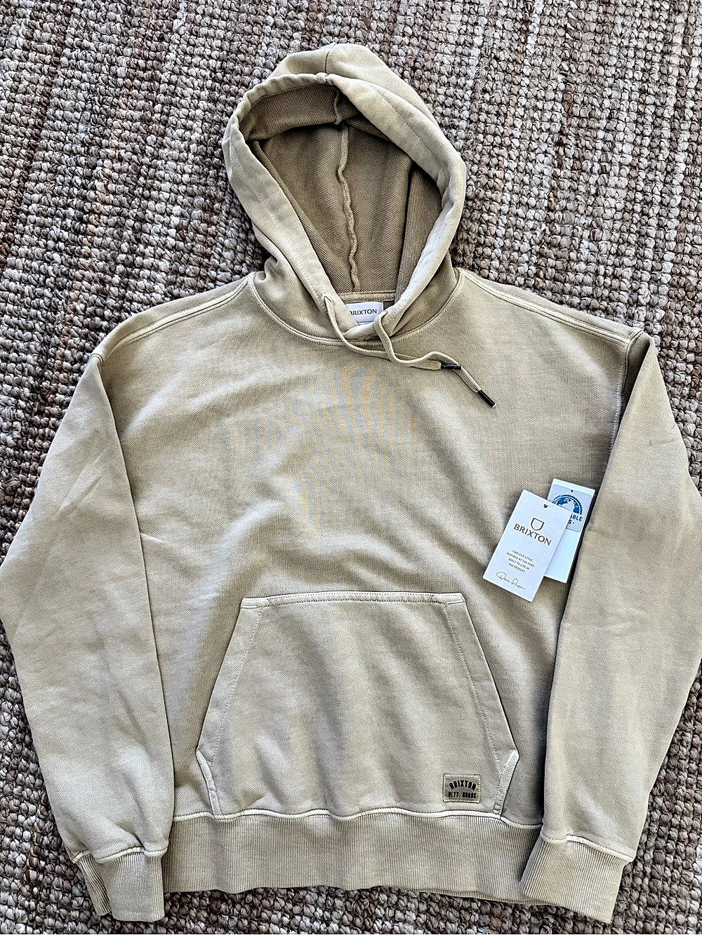Brixton Hoodie in Beige Size XS NWT
